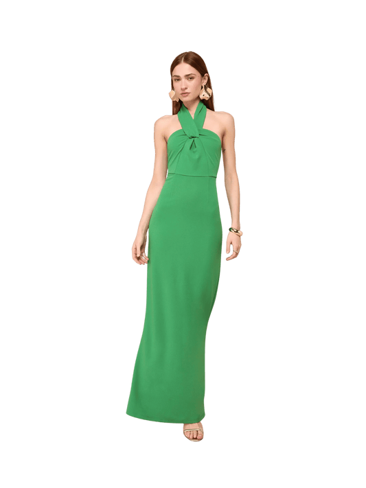 Green Halter Dress