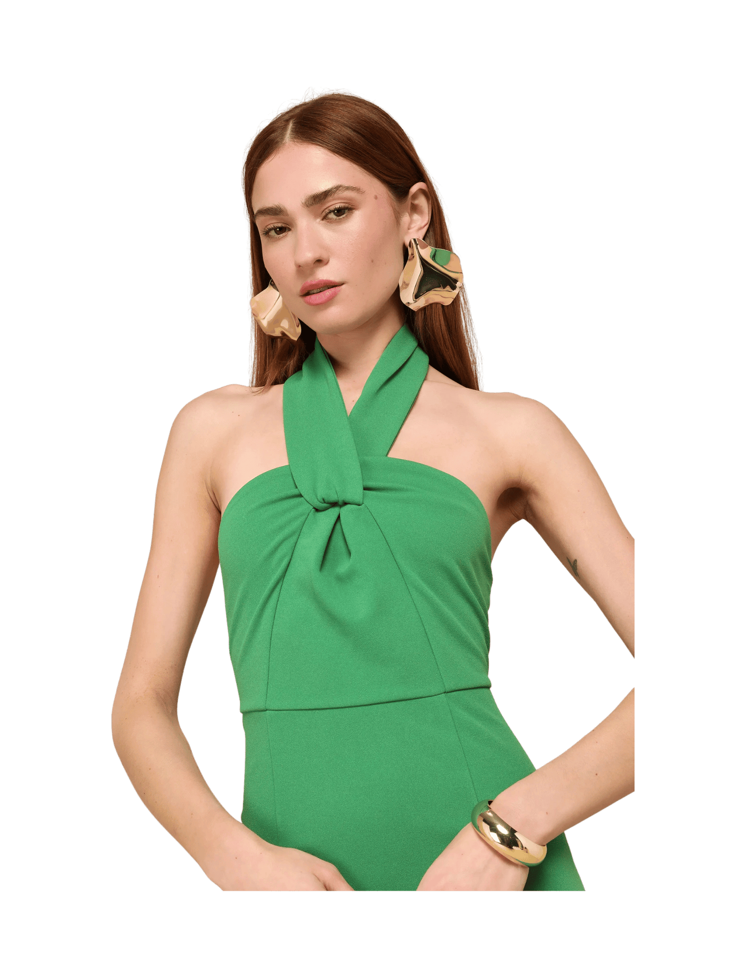 Green Halter Dress