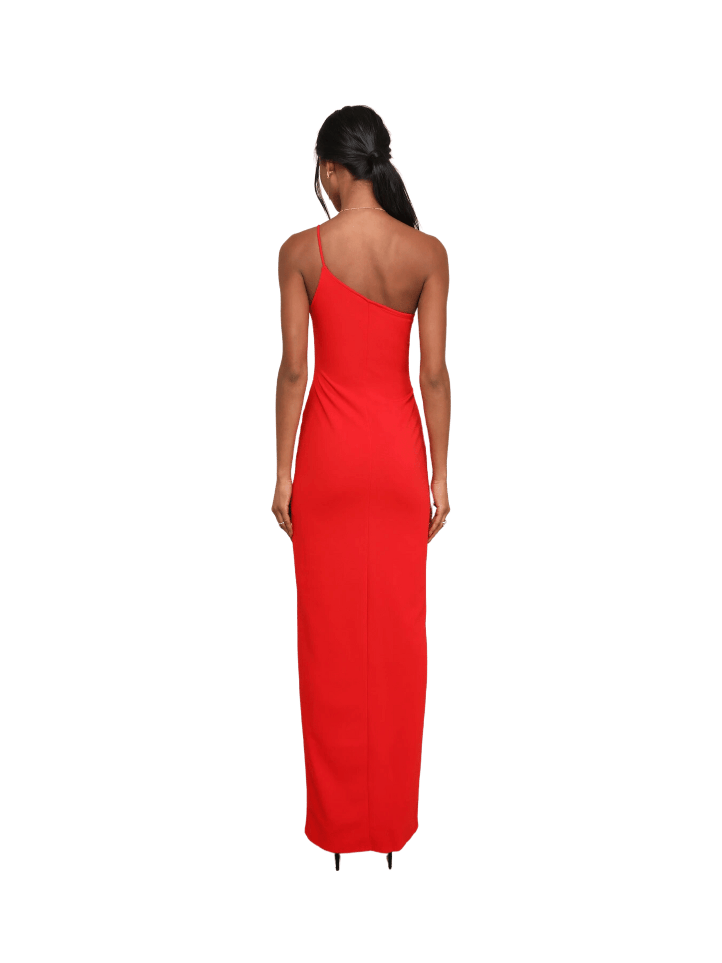 Red One Shoulder Dress