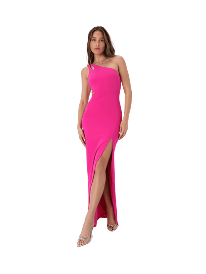 Hot Pink One-Shoulder