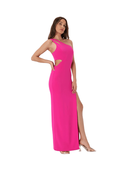 Hot Pink One-Shoulder