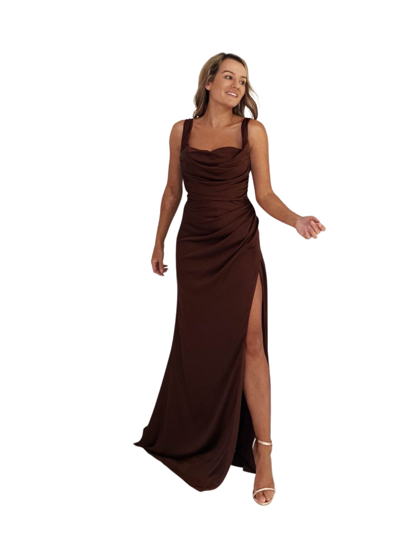 Brown Gown Dress