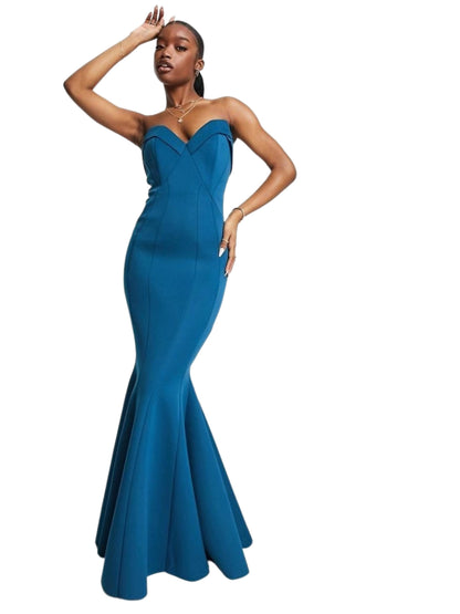 Blue Mermaid Gown