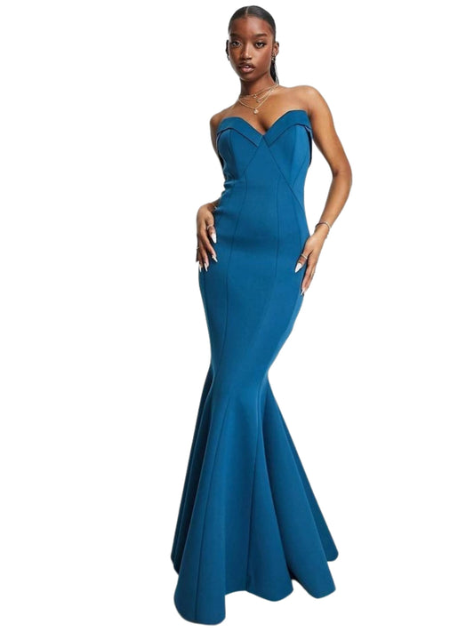 Blue Mermaid Gown